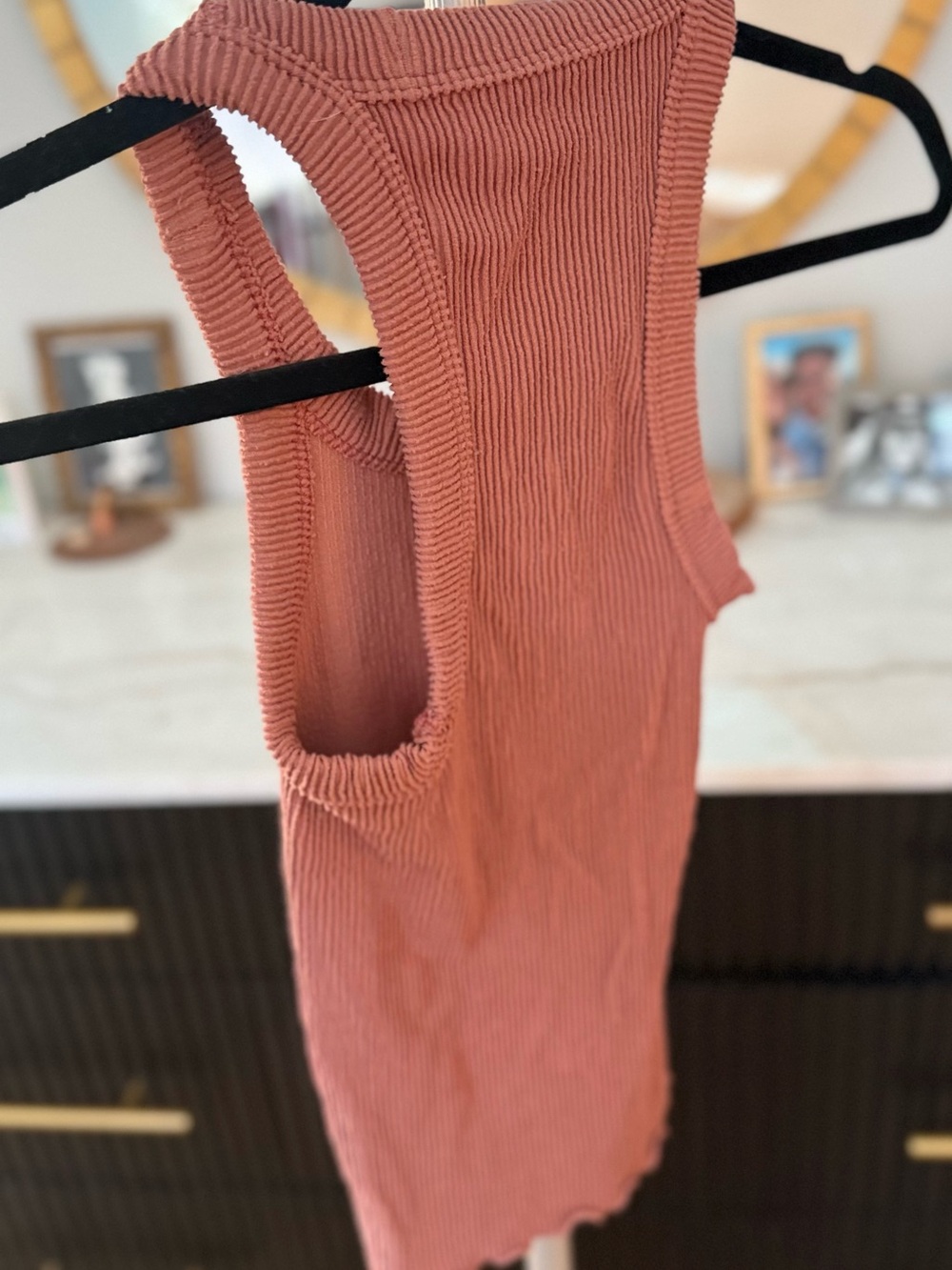 Free people Ribbed Tank Top in Terracotta